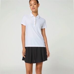 Puma x Porsche Women’s Polo Shirt Jacquard Striped White 631544-01 New with Tags